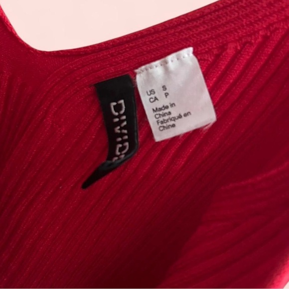 H&M Red Ribbed Soft Tank - Picture 4 of 4